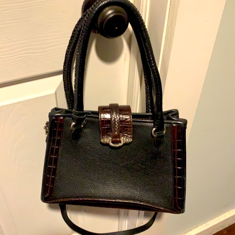 Black and cherry wine authentic Brighton mini purse